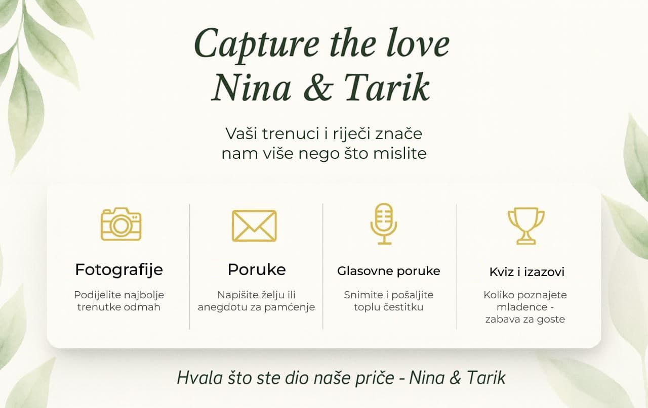 Interaktivno iskustvo - MemoriesQR digital wedding guestbook